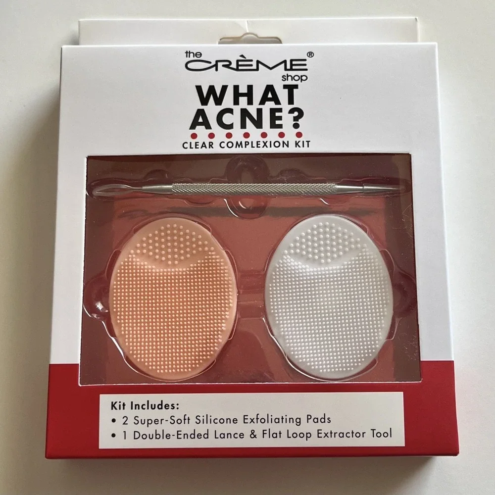 The Creme Shop Clear Complexion Kit Cleanser Exfoliating Pads + Extraction Tool